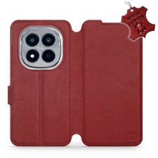 Mobiwear Kožené flip pouzdro pro Xiaomi Redmi Note 15 Pro 5G červené tok és táska