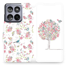 Mobiwear Motorola Edge 60 Fusion flip tok - fa tok és táska