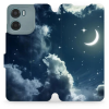 Mobiwear Motorola Moto E15 flip tok - égbolt (5906511825055)