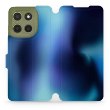 Mobiwear Motorola Moto G15 flip tok - kék árnyalat (5906511824270) tok és táska