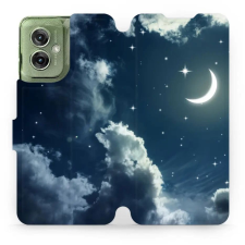 Mobiwear Motorola Moto G55 5G flip tok - égbolt (5906511904491) tok és táska