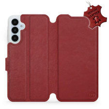 Mobiwear Samsung Galaxy A25 5G sötétpiros bőr flip tok - L_DRS (5904808867849) tok és táska