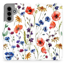 Mobiwear Samsung Galaxy A26 flip tok - mezei virágok tok és táska