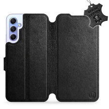 Mobiwear Samsung Galaxy A34 5G bőr flip tok - Fekete tok és táska