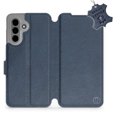 Mobiwear Samsung Galaxy A36 kék bőr flip tok tok és táska