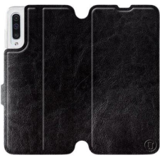 Mobiwear Samsung Galaxy A50 fekete flipes tok szürke belsővel (5903226860036) tok és táska