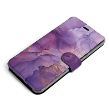 Mobiwear Samsung Galaxy A51 flip tok - VP20S, lila márvány tok és táska