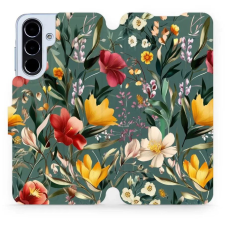 Mobiwear Samsung Galaxy A56 flip tok - zöld rét (5906511806474) tok és táska