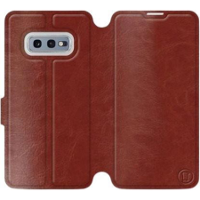 Mobiwear Samsung Galaxy S10e barna flipes tok szürke belsővel (5903226813612) tok és táska