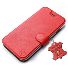 Mobiwear Samsung Galaxy S23 piros bőr flip tok (5904808436311) tok és táska