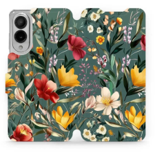 Mobiwear Samsung Galaxy S25 Edge flip tok - zöld rét (5906511887558) tok és táska