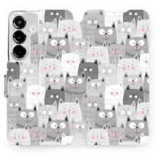 Mobiwear Samsung Galaxy S25 flip tok - macskák tok és táska