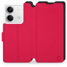 Mobiwear Soft Touch Xiaomi Redmi Note 13 5G piros / fekete flip tok (5904808759083) tok és táska