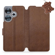 Mobiwear Xiaomi, Poco F6 barna bőr flip tok - L_BRS (5906511237285) tok és táska