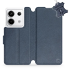 Mobiwear Xiaomi Redmi Note 13 Pro 5G / Poco X6 5G kék bőr flip tok - L_NBS (5904808760300)