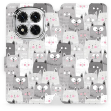 Mobiwear Xiaomi Redmi Note 14 Pro 5G flip tok - macskák (5906511502079) tok és táska