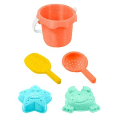 Mochtoys BIO homokozószett korall színű vödörrel (12615) (12615) homokozójáték