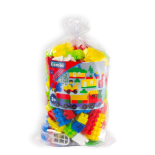 Mochtoys Combi Blocks: 150 darabos műanyag építőkocka zsákban barkácsolás, építés
