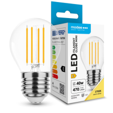Modee LED lámpa , égő , izzószálas hatás , filament  , E27 foglalat , G45 , 4 Watt  , meleg... izzó