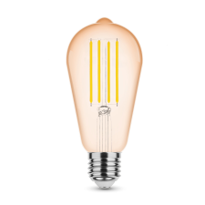 Modee Lighting LED Filament Amber ST64 4W E27 320° 1800K (360 lumen) izzó