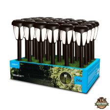  Modee Lighting LED Szolár Napelemes Leszúrható Lámpa GS009 (39cm) (24db/display) világítás