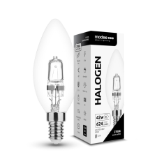 Modee Smart Lighting ECO Halogén Izzó Gyertya (Candle) 42W E14 (624 lumen) izzó