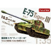  Modelcollect E-75 heavy tank 2 in 1 10.5cm & 12.8cm KwK Gun King tiger III 1:35 (UA35033)