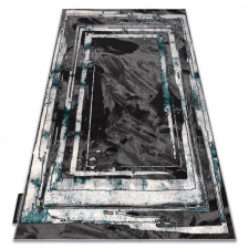 Modern DE LUXE 619 Keret - Structural szürke / zöld 120x170 cm lakástextília