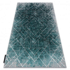 Modern DE LUXE 626 geometriai, gyémánt - szürke / zöld 240x340 cm lakástextília