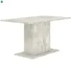  Modern Étkezőasztal Beton Színben. THEO 138x80 cm.