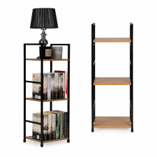  Modern fapolc, fémvázas LOFT, 3 polc bútor