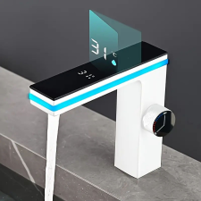  Modern fehér LCD kijelzős csaptelep TB1300902-F csaptelep