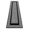  Modern GLOSS szőnyeg, futó szőnyegek 6776 85 elegáns, keret, görög fekete / elefántcsont 60x300 cm