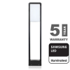  Modern kerti LED állólámpa, fekete (10W/650lm) 80 cm, meleg fehér, Samsung chip