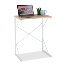  Modern laptop asztal fehér-barna 75x60x40 cm íróasztal