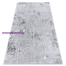 Modern MEFE szőnyeg 8725 Körök ujjlenyomat - szürke 200x290 cm lakástextília
