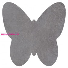  Modern mosható szőnyeg SHAPE 3150 Pillangó shaggy - szürke plüss, csúszásgátló 80x80 cm lakástextília