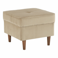  Modern puff, arany-bézs/dió, RUFINO 3 NEW bútor