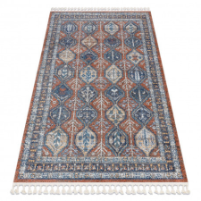 Modern szőnyeg BELLE BG60A sötétkék / bézs Rojt 140x190 cm lakástextília