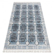 Modern szőnyeg BELLE BR22A bézs / kék Rojt 80x150 cm lakástextília