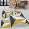  Modern szőnyeg Charlotte 396 (Mustar-Gray) 80x150cm Sárga-Szürke