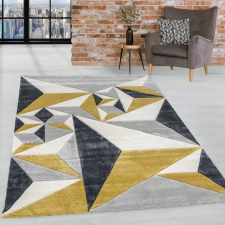  Modern szőnyeg Charlotte 396 (Mustar-Gray) 80x250cm Sárga-Szürke lakástextília