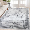  Modern szőnyeg Cleopatra 8563 (White-Grey) 120x170cm Szürke