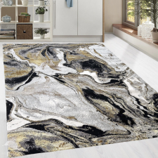  Modern szőnyeg Marble 258 (Black) 200x280cm Fekete-Arany lakástextília