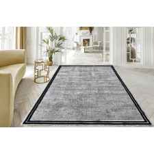 Modern szőnyeg Marble 352 (Black) 80x150cm Szürke-Fekete lakástextília
