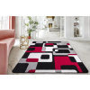  Modern Szőnyeg Margaret 196 (Black-Red) 160x220cm Fekete-Piros