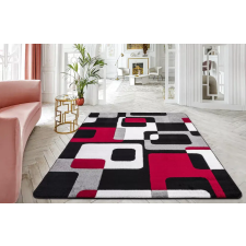  Modern Szőnyeg Margaret 196 (Black-Red) 160x220cm Fekete-Piros lakástextília