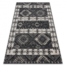 Modern szőnyeg MUNDO E0651 etnikai szabadtéri bézs / fekete 160x220 cm lakástextília