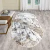  Modern szőnyeg Mykonos 7125 (Cream-Beige) Ovális 60x80cm Bézs-Zöld-Arany