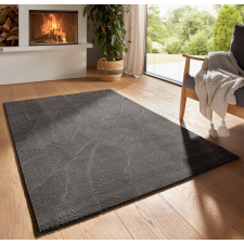 Modern szőnyeg Rio 3D Garden (Antracit) 150x220cm Sötét Szürke lakástextília